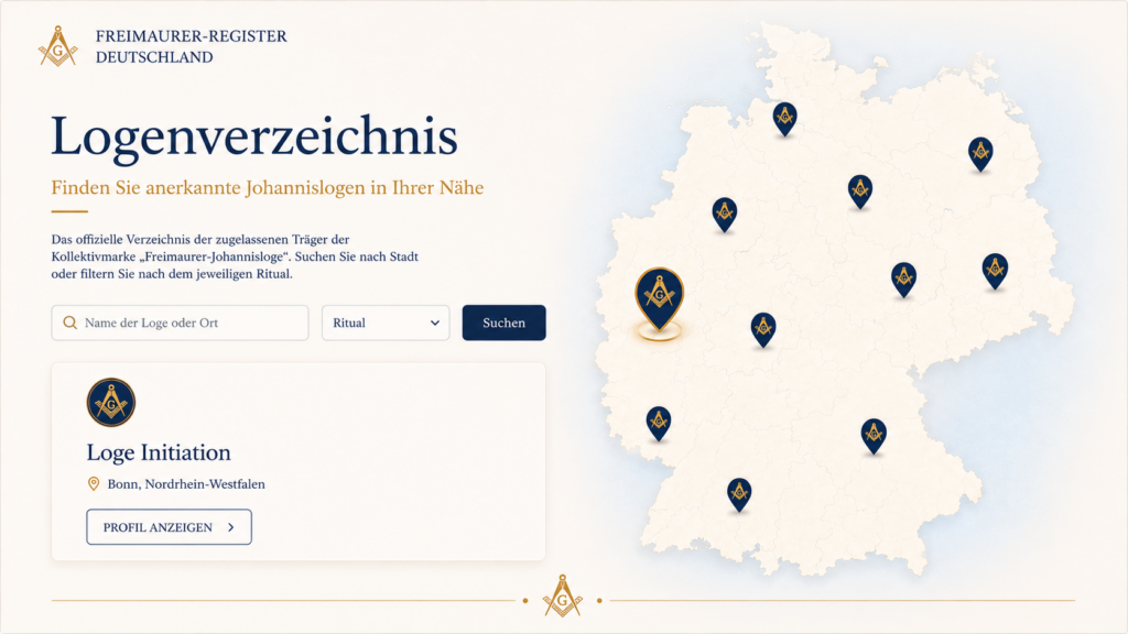 Freimaurer Register Deutschland – Freimaurer Johannislogen in Deutschland